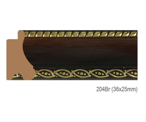 Thanh khung, phào (nẹp) làm khung tranh, khung hình mã 204BR