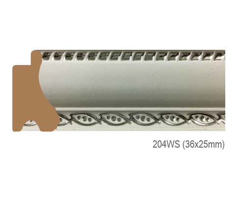 Thanh khung, phào (nẹp) làm khung tranh, khung hình mã 204WS
