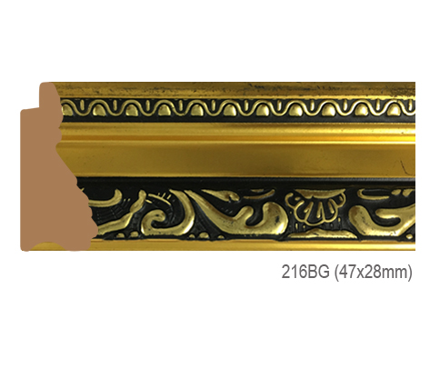 Thanh khung, phào (nẹp) làm khung tranh, khung hình mã 216BG