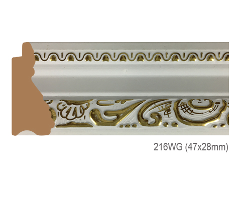 Thanh khung, phào (nẹp) làm khung tranh, khung hình mã 216WG
