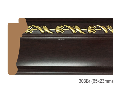 Thanh khung, phào (nẹp) làm khung tranh, khung hình mã 303BR