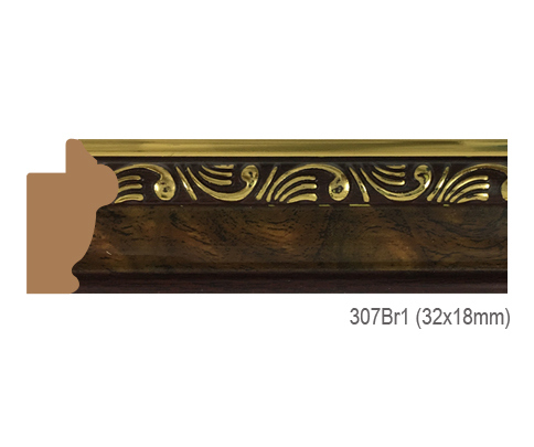 Thanh khung, phào (nẹp) làm khung tranh, khung hình mã 307BR1