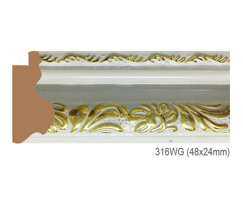 Thanh khung, phào (nẹp) làm khung tranh, khung hình mã 316WG