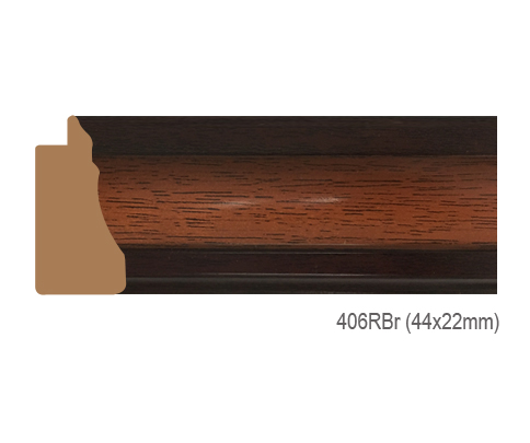 Thanh khung, phào (nẹp) làm khung tranh, khung hình mã 406RBR