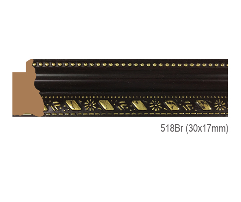 Thanh khung, phào (nẹp) làm khung tranh, khung hình mã 518BR