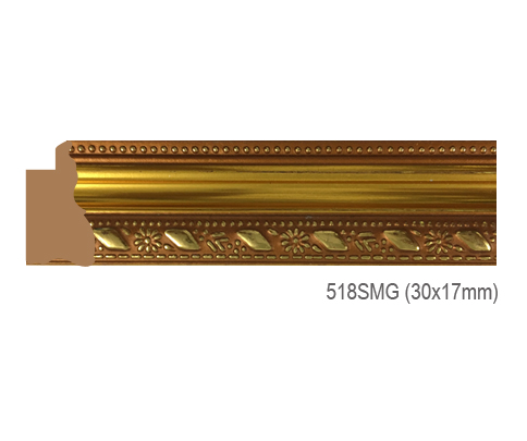 Thanh khung, phào (nẹp) làm khung tranh, khung hình mã 518SMG