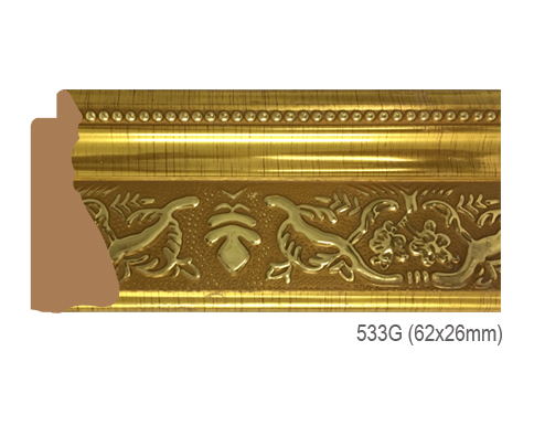 Thanh khung, phào (nẹp) làm khung tranh, khung hình mã 533G
