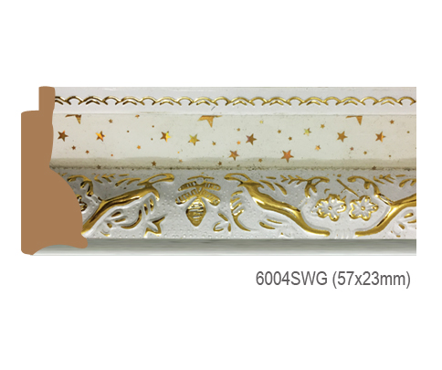 Thanh khung, phào (nẹp) làm khung tranh, khung hình mã 6004SWG