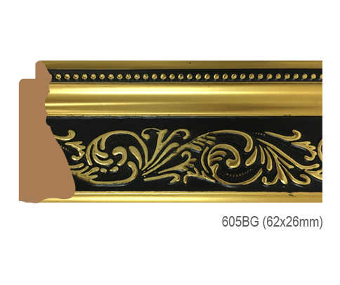 Thanh khung, phào (nẹp) làm khung tranh, khung hình mã 605BG