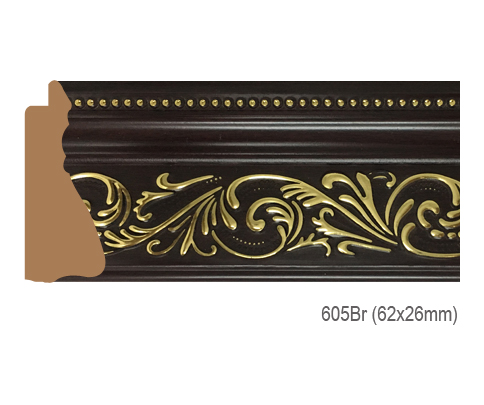 Thanh khung, phào (nẹp) làm khung tranh, khung hình mã 605BR