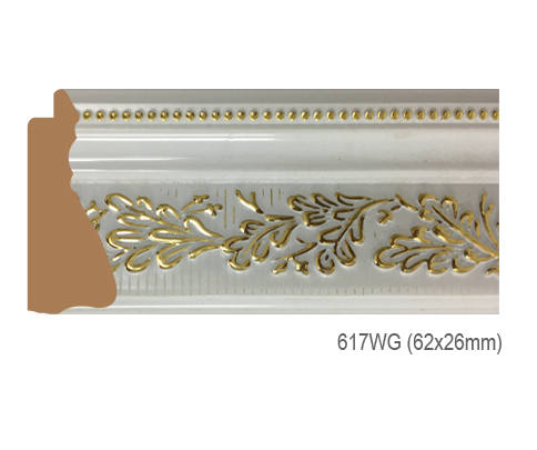 Thanh khung, phào (nẹp) làm khung tranh, khung hình mã 617WG