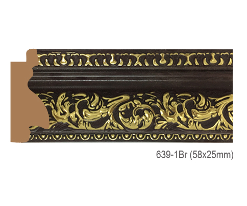 Thanh khung, phào (nẹp) làm khung tranh, khung hình mã 639-1BR