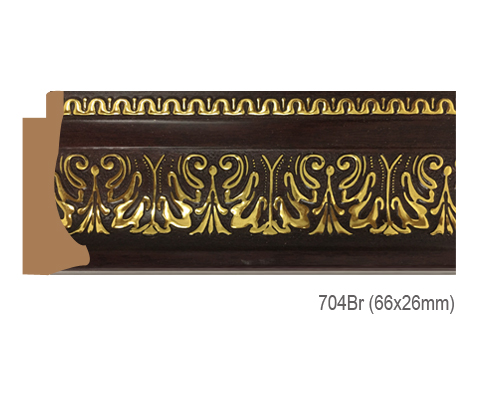 Thanh khung, phào (nẹp) làm khung tranh, khung hình mã 704BR