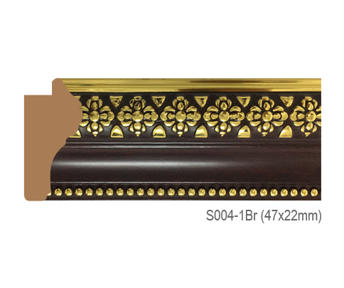 Thanh khung, phào (nẹp) làm khung tranh, khung hình mã S004-1BR