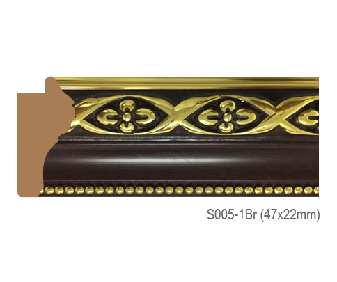 Thanh khung, phào (nẹp) làm khung tranh, khung hình mã S005-1BR