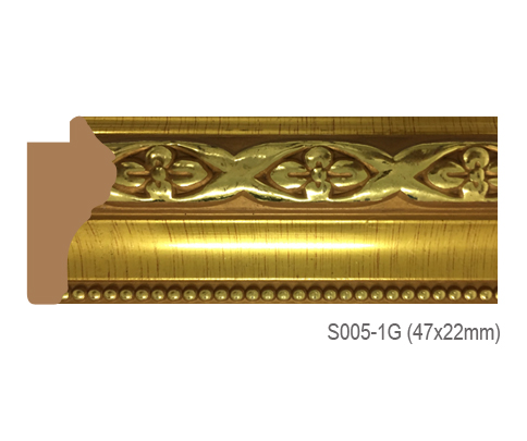 Thanh khung, phào (nẹp) làm khung tranh, khung hình mã S005-1G